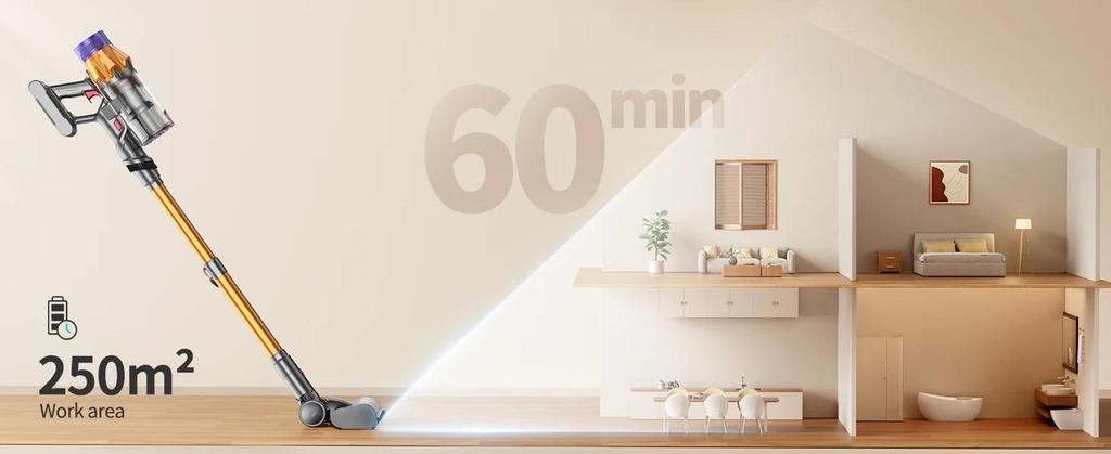 Honiture X7 Vacuum Cleaner Cordless Handheld 48KPA Strong Suction 550W Motor Smart Home Cleaning Vacuum Cleaner LED Touch Screen