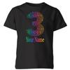 Personalised Rainbow Customised Name And Age Birthday Boy Girl T Shirt Top