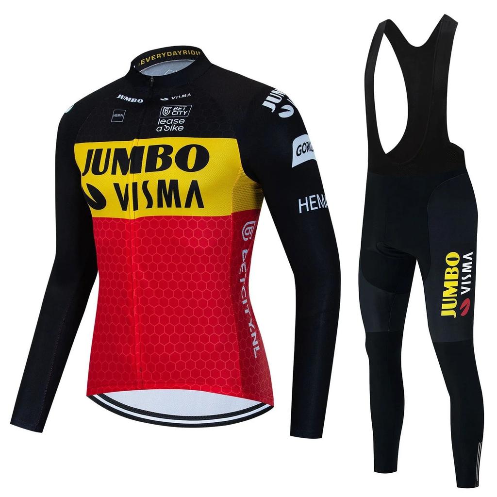 Autumn and Winter Men's and Women's Long-sleeved Velvet Thermal Mountain Bike Riding Clothes Road Bicycle Sportswear Cover