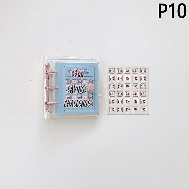 Pvc $1000 Pengesparing Utfordring Permknapplukking Mini Budsjettperm Konvoluttspareutfordringer Bok Holdbar bærbar