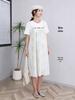 Plus Size Tie-Dye Maternity Strap Dress - 9 Sizes, Summer Two-Piece Look, Loose and Slimming for Late Pregnancy