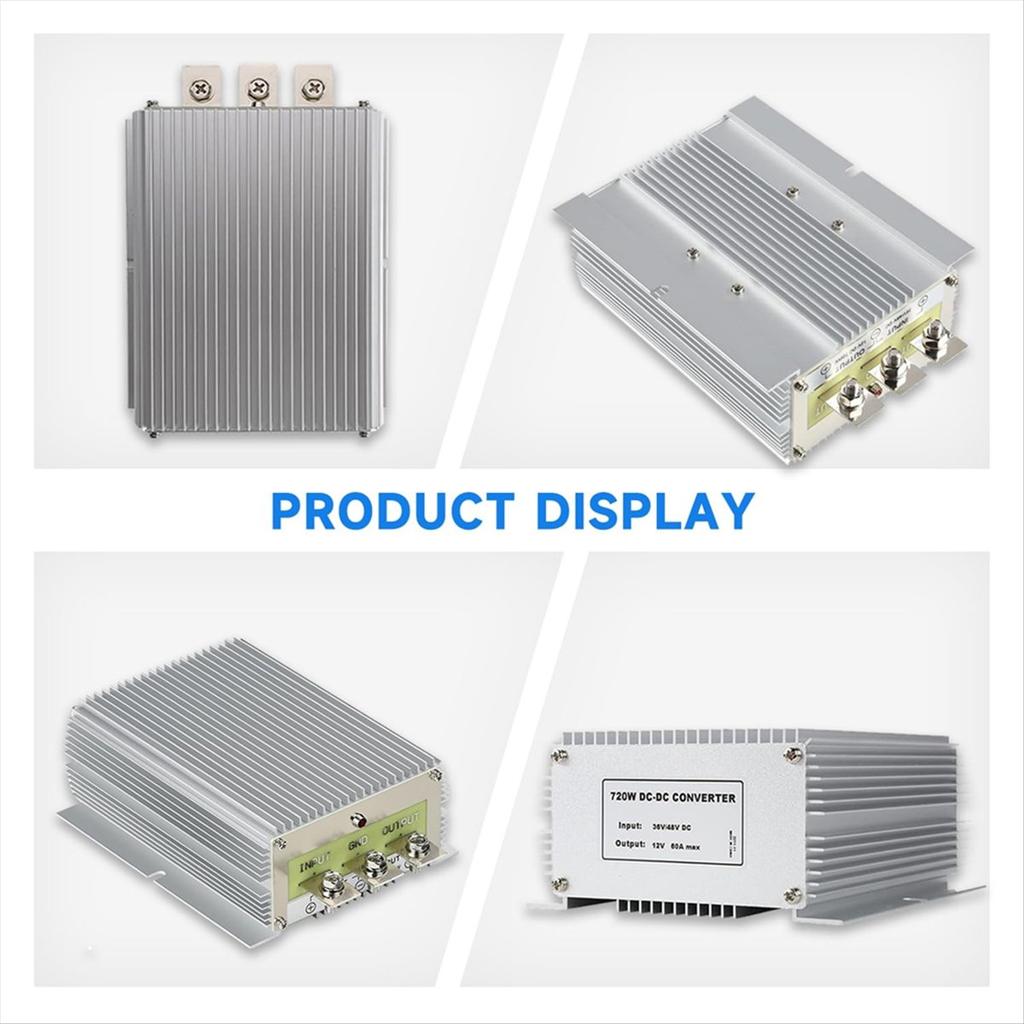 A60zpower Transformer Voltage Converter Reducer 48V/36V To 12V 60A 720W, Waterproof For Truck Regulatormay