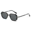  New Fashion Square Sunglasses Men Punk Shades UV400 Retro Metal Trending Gradient Women Sun Glasses