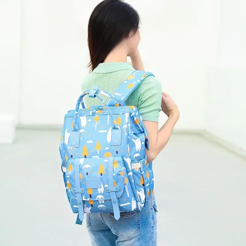 Bolsa de fraldas para bebê, mochila para mamãe, bolsa de armazenamento à prova d'água, bolsa de viagem para áreas externas, bolsa de maternidade para coisas de bebê