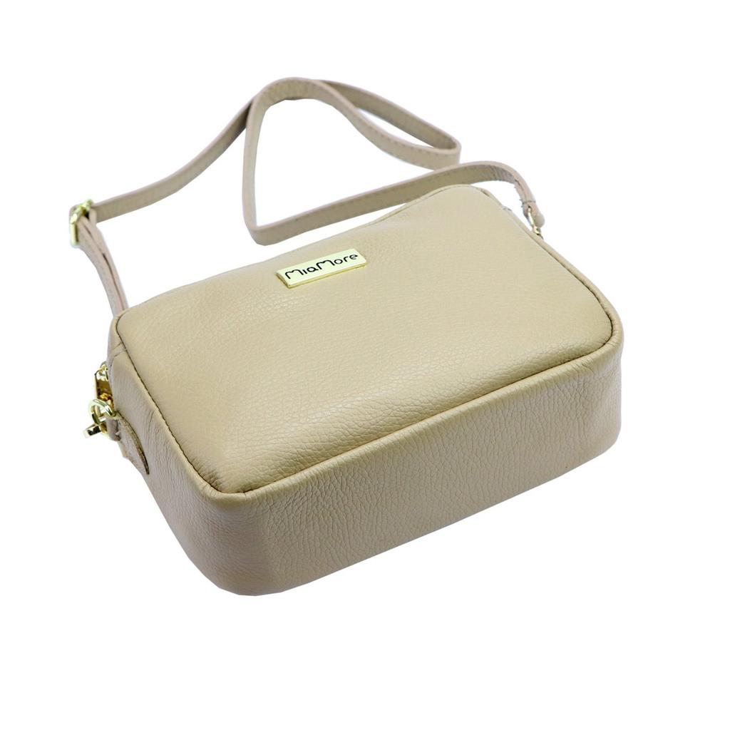 Skórzana miejska damska listonoszka od MiaMore