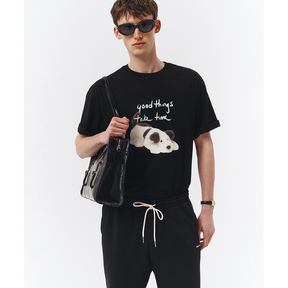

DUNST UNISEX PUPPY TSHIRT BLACKMUDTS3B134BK