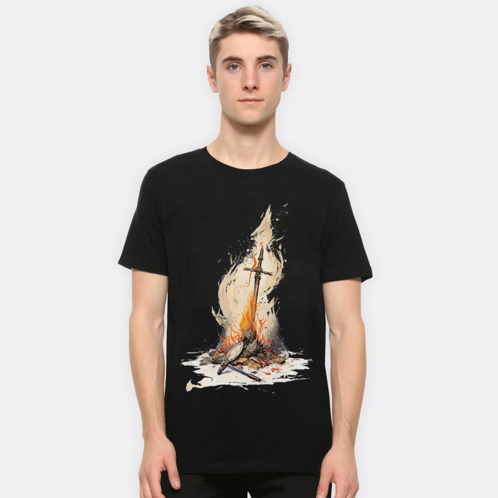 Dark Souls Art T-Shirt, Men s and Women s Sizes (DRK-352030) M
