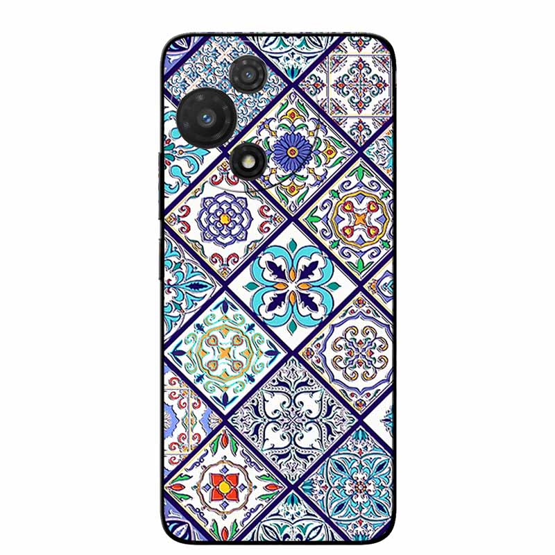 3D Cartoon Emboss Case For TCL 60R / TCL 60 SE NxtPaper Relief Embossed Retro Silicone Covers For 60 SE NXTpaper 5G Anime Bumper