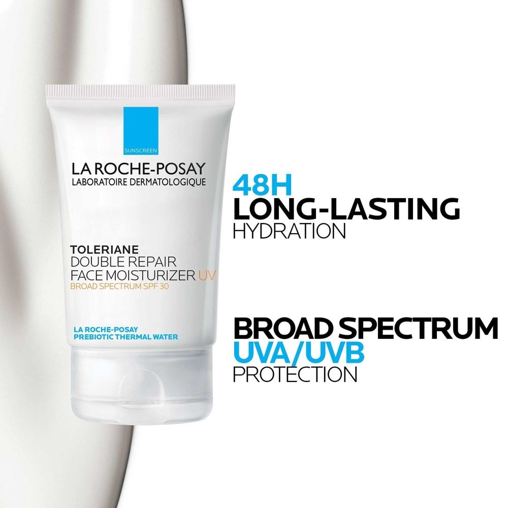 La Roche Posay Travel Size Toleriane Double Repair Face Moisturizer Uv Spf 30 1.35 Oz