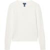 Polo Pullover Ss25 Einfarbig Rundhalsausschnitt Langarm Strick Kinder Oberteile Weiß 313901316-011