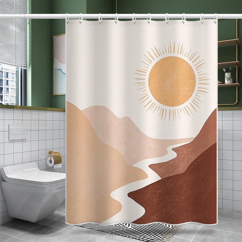 Zagęszczona wodoodporna kurtyna łazienkowa Odporna na pleśń Zasłona prysznicowa Zasłona prysznicowa Zasłona działowa Zasłona prysznicowa Zasłona łazienkowa Bez perforacji