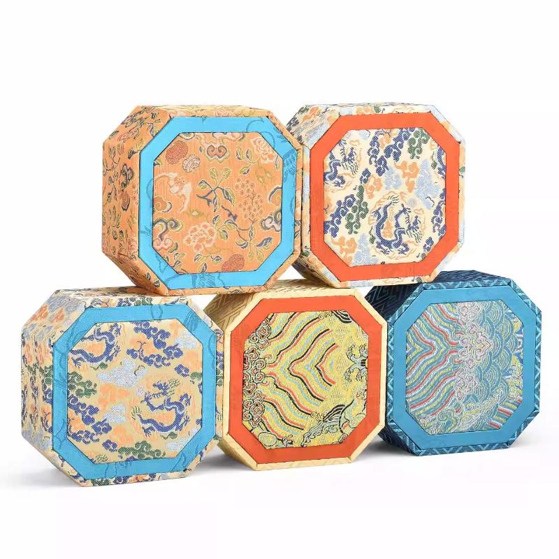 Chinese Style Jewelry Box with Lid Bracelet Bracelet Pendant Storage of Song Brocade Jade Gold Agate Cultural and Decorative Box