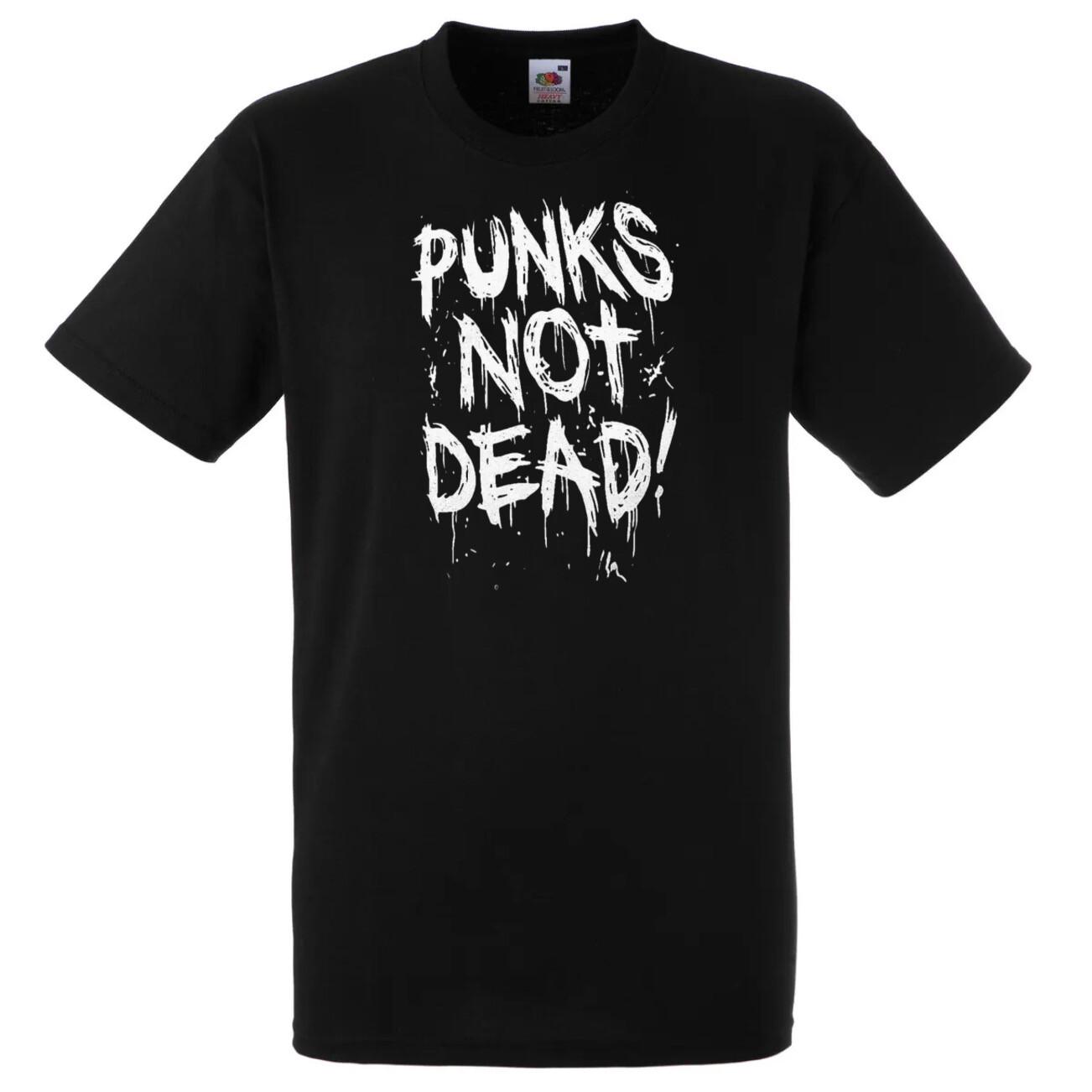 PUNKS NOT DEAD Scottish Rock Wave 80s T-shirt Regular Unisex UK Street Punk S