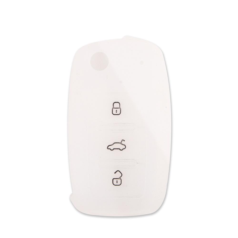 Suitable for Volkswagen Bora Santana Golf Car Silicone Key Cover Soft Rubber Key Bag Remote Control Protective Cover