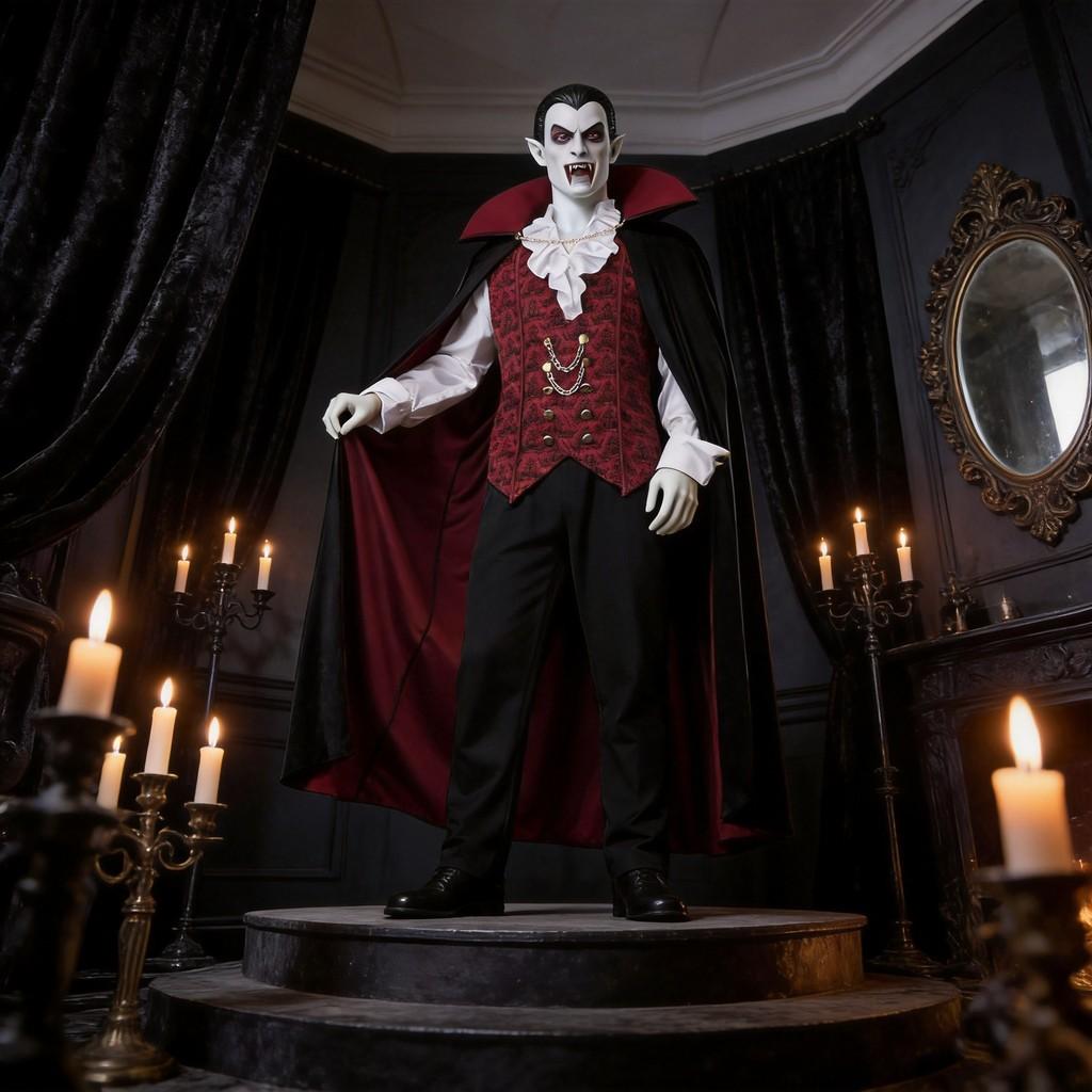 Dracula Flow Vampire Prince Cosplay Costume For Halloween Party And Themed Events