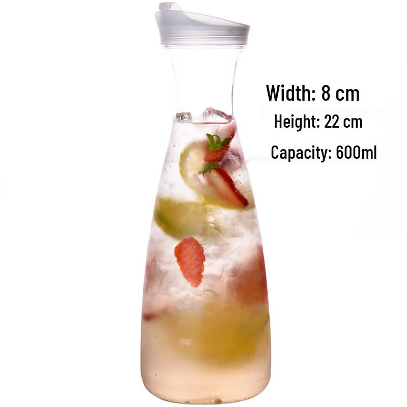 

0.6L Transparent Plastic Waist-Shaped Pitcher