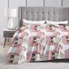 Yarichin B Club Yuri  Blanket Warm Street Trend Plush Throw Blanket For Couch Chair Sofa Bed Camping Flannel Bedspread Bed Cover