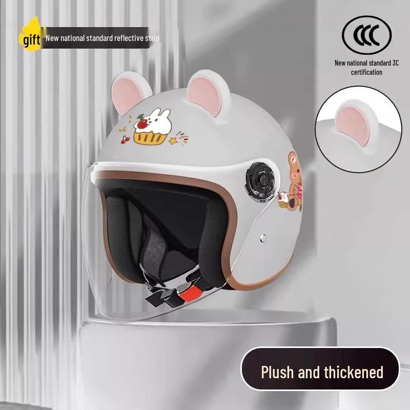 Women's Unisex Winter Warm Half Helmet for Electric Scooter/Motorcycle with Free Shipping