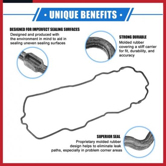 Car Oil Pan Gasket for Ford 2004-2012 Rubber Black Transmission Pan Gasket Auto