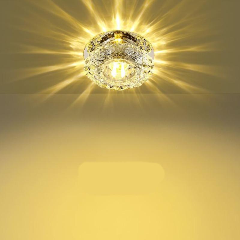Stunning Crystal Led Recessed Downlight For Living Room Modern Ceiling Light Fixture