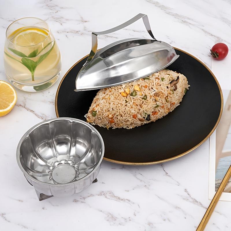 Easy Shape, Stainless Steel Japanese Style Onigiri Rice Ball Mold , Perfect for Clogs , Pumpkin Rice Balls, Ideal for Home and Restaurant Use