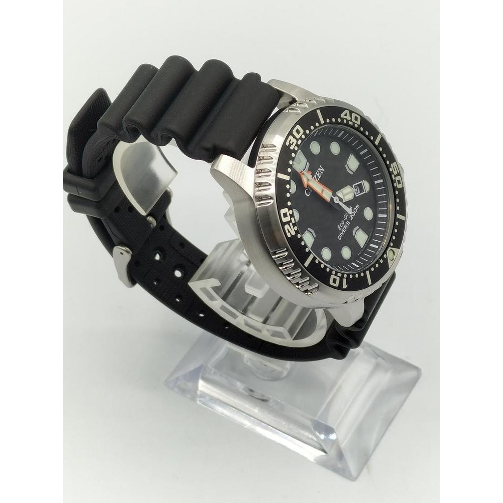 Used CITIZEN BN0156-05E Eco Drive Diver 200M