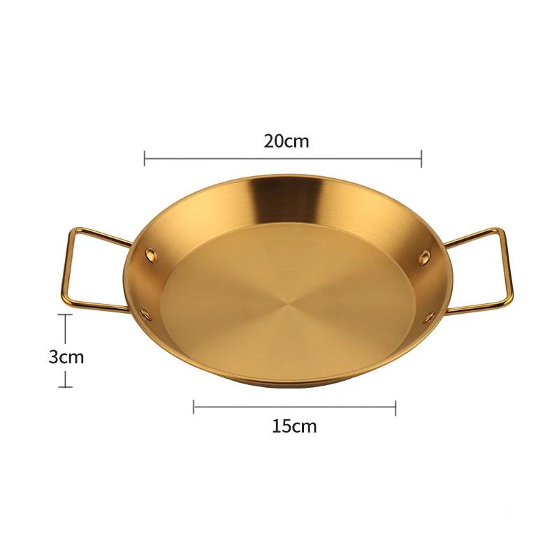 Kitchen Paella Pan Smart Utensils Kitchenware Skillet Frying Stove Home Things Stainless Steel Nonstick Cooking Tools Pancake