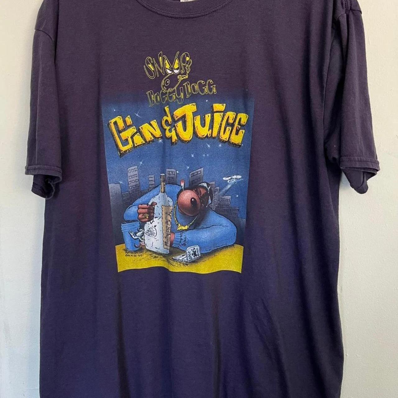 Винтажная футболка Snoop Doggy Dogg Gin & Juice S