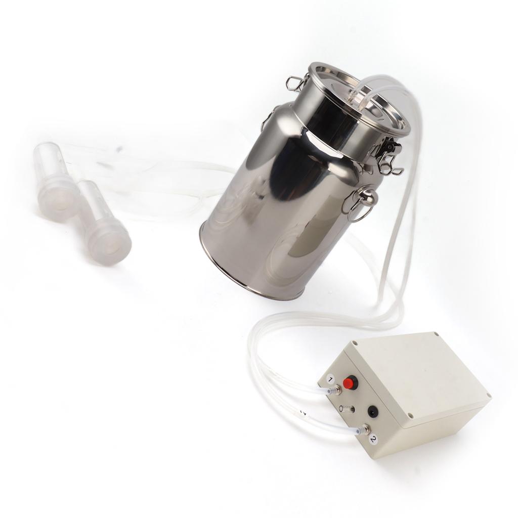 Mașină de muls capre Oțel inoxidabil Mâner pliabil Pulsație automată Pompă de vid Mulgătoare pentru