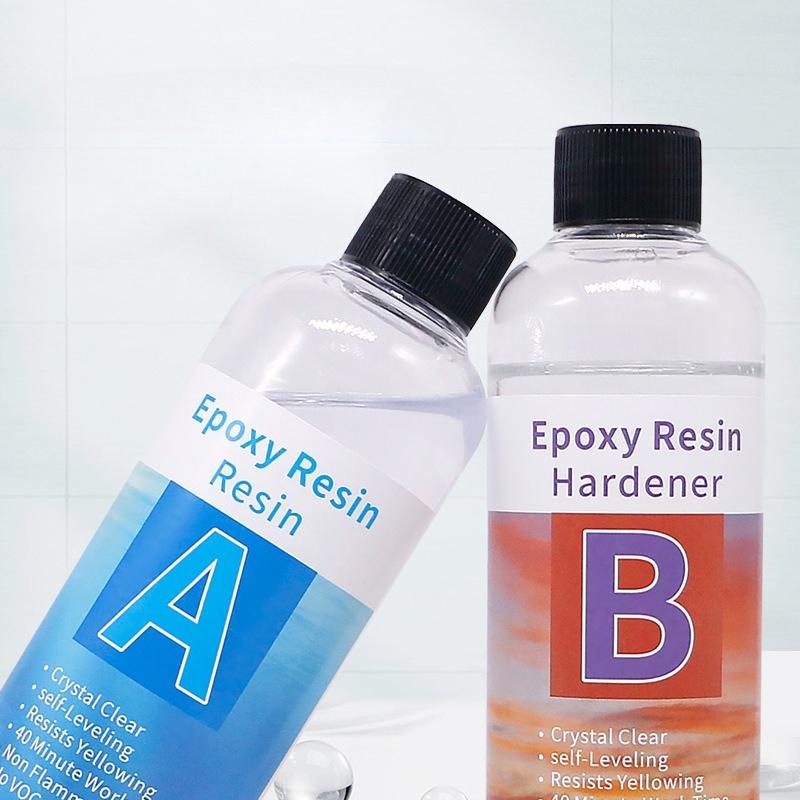 1:1 Epoxy Resin Crystal Clear Kit No Yellowing No Bubble Art  Resin for Art Crafts Jewelry Making Resin Glue Bring Tool Kit