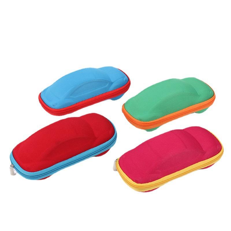Car-Shaped Eyeglass Case Portable Hard Shell Eyewear Protector Compact Design Easy to Carry Suitable for Various Glasses Storage One Size