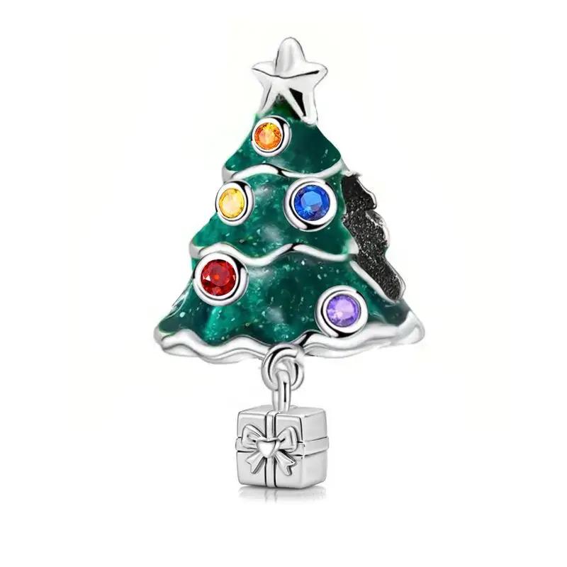 Copper Christmas Tree Classic Bell Christmas Series Charm Bead Fit Diy Bracelet Making Gift Of High Quality Jewelry