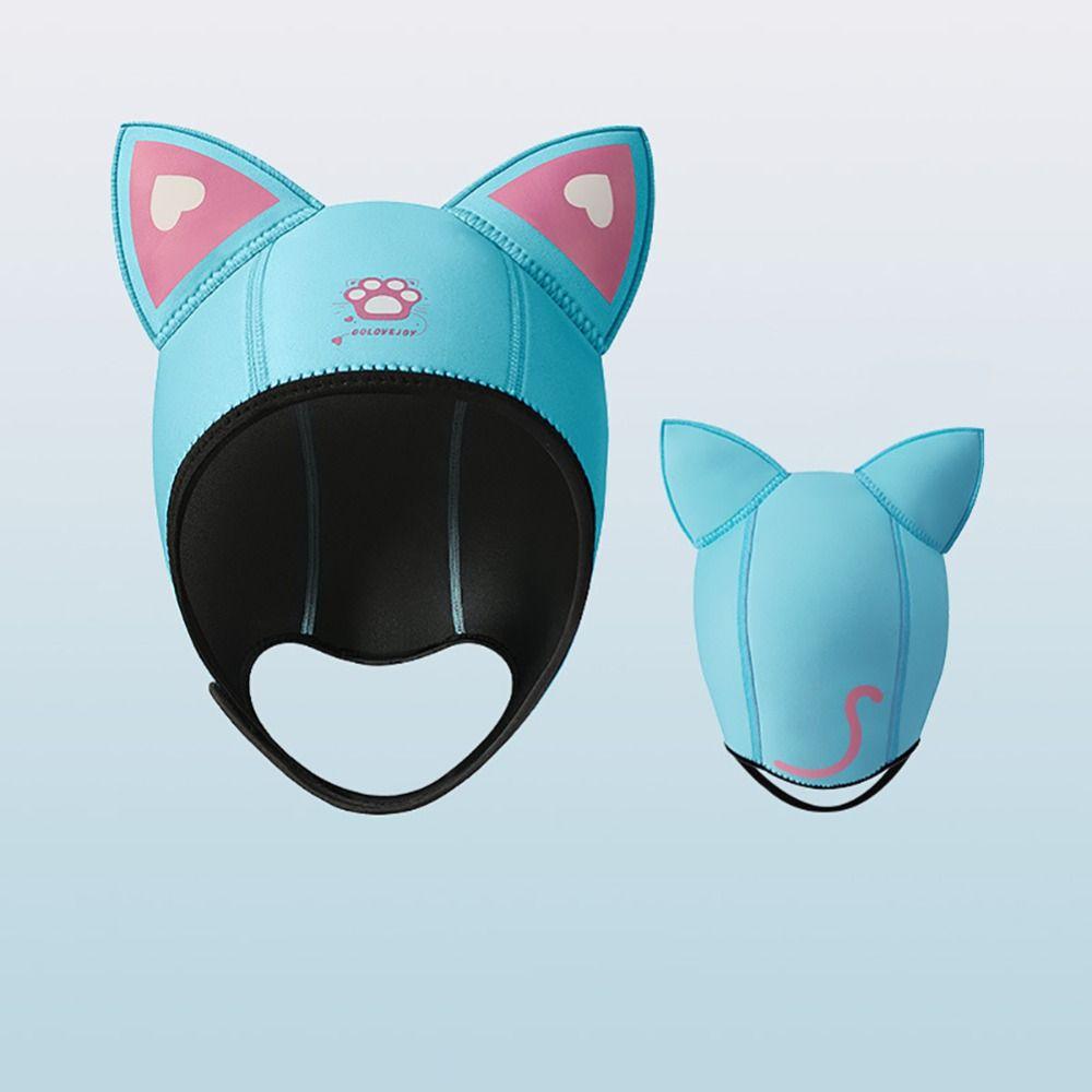 Neoprene Wetsuit Hood Cap 3MM Swimming Snorkeling Caps New Cat Ears Diving Hood