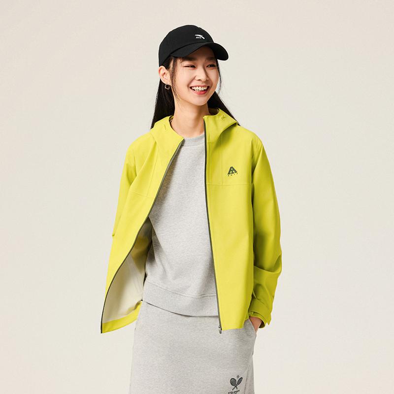 Anta Outdoor Series Water Shell 3.0 Earth Shell Outdoor Hard Shell Mountaineering Jacket Casual Versatile Daily Commuting Women Jacket 962546610-4