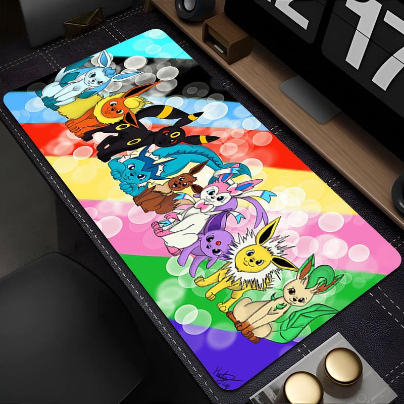 Mouse Pad Pokemon Anime Gaming Accessories Designed Specifically Carpet Gamer Big Computer Keyboard Pad Rubber Desk Mat Mausepad