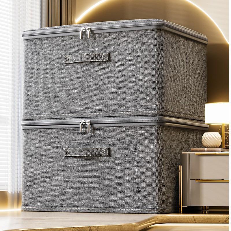 Lockable Cationic Lid Storage Box: Large Capacity for Clothes, Toys, and Wardrobe Organization