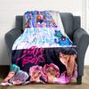 1pc K Pop, Demon Hunters Blanket Lightweight Flannel Blanket Throw Blanket For Sofa, Bed, Travel, Camping, Livingroom, Office, Couch