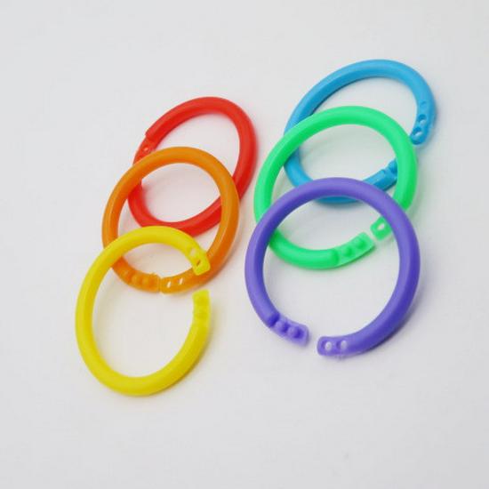 High-Durability Detachable PE Colored Double Buckle Binding Ring for Loose-Leaf Planners
