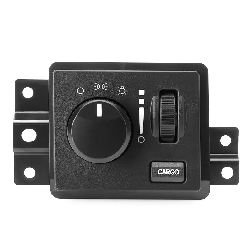 Headlight Switch Control For 2006-2009 Dodge Ram 1500 2500 3500, 2005-2010 Dodge Dakota, 2007-2009 Dodge Durango Fog Light Switch Headlamp Cargo Lamp