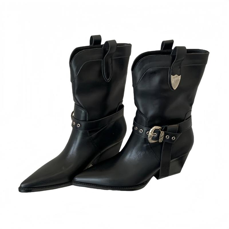 Designer 2025 New Women Ankle Boots Sexy Pointed Toe High Heels Shoes Brand Chunky Shoes Winter Boots Woman Pumps Botas