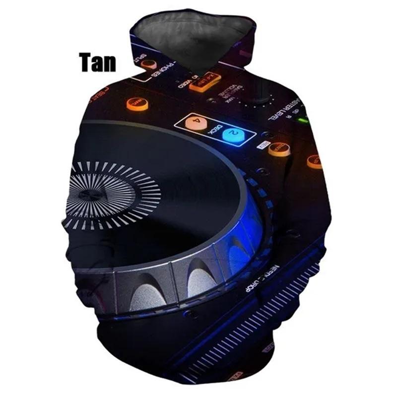 New Fashion 3D Print DJ Pattern Hoodies For Women Casual Pullover Sweatshirts Tops Women's Streetwear Oversized Hoodies Ropa Hombre