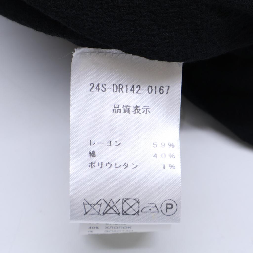 PATOU DR14201679998 Black Gold Buttons dress 34 blackUsed