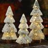 Christmas micro landscape mini luminous small house tabletop ornament Christmas tree ornament children's small gift