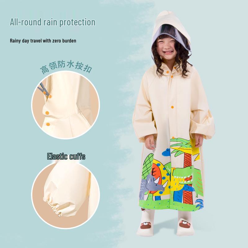 Children's Cartoon Rain Poncho - Waterproof Gear for Boys, Girls, Toddlers, and Primary School Students