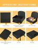 4pcs-Black Gift Box With Lid Bridesmaid Proposal Box with Ribbon Groomsmen Proposal Box Present Packaging Box Wedding Boxes