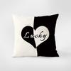 Simple Black and White Cartoon Pillowcase Interior Decoration Office Living Room Home Pillowcase