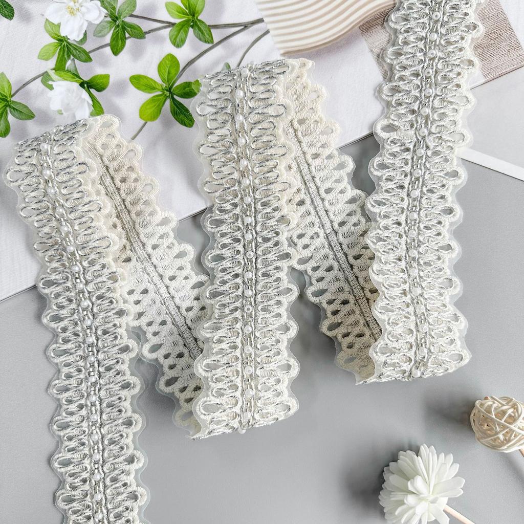 Embroidery Barcode Lace 5Cm Beads Car Bone Line Decorative Clothing Window Decoration Luggage Shoes And Hats Accessories Lace Accessories