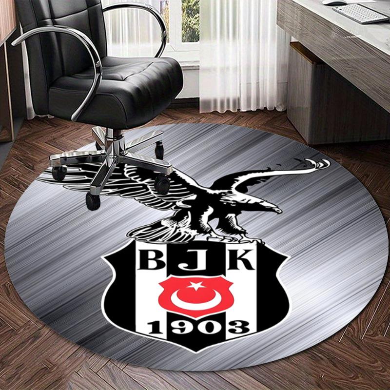 Personalized BJK Round Chair Office Rug - Perfect for Mat, Office Chair & More - Ideal Gift for Birthdays and Holidays
