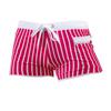 Classic Stripe Men Swim Trunks Drawstring Boxer Briefs with Zipper Pocket Fashion Swimming Trunks Beach Shorts Surfing Swimwear