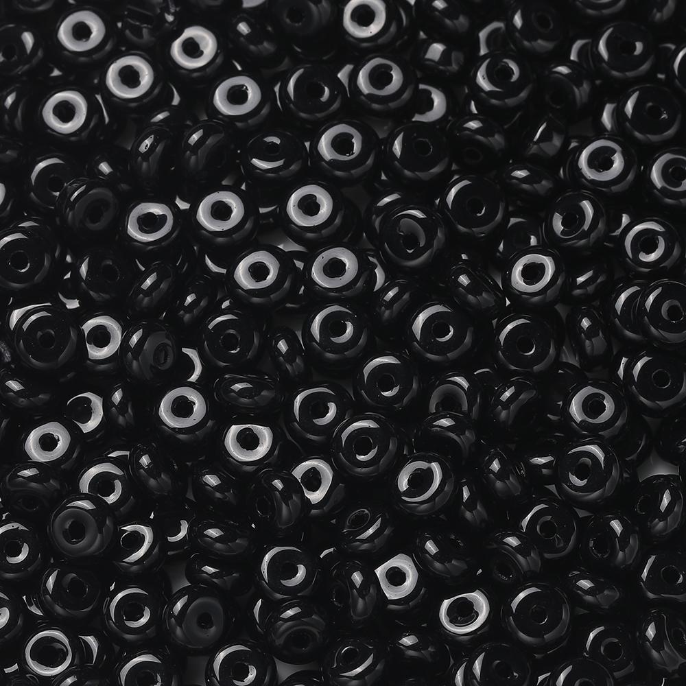 50pcs/Lots Colored Glass Seed Bead Abacus Shape Spacer Loose Beads for DIY Jewelry Making Bracelet Necklace Charms Accessories